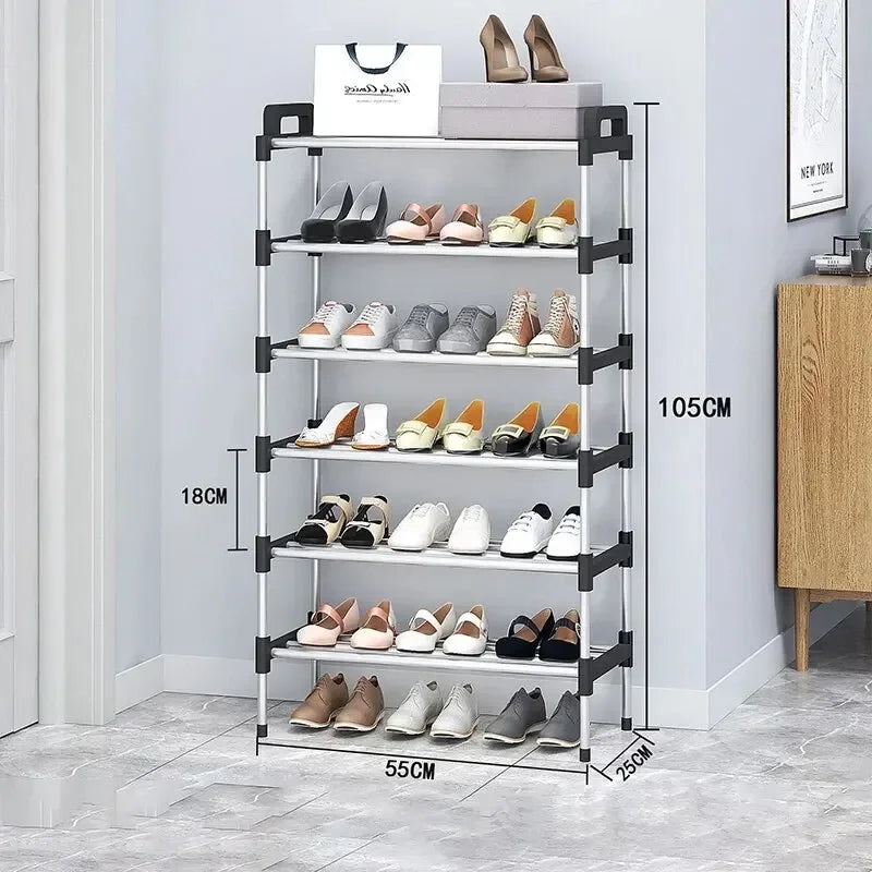 3-7Floor Shoe Rack Multi Layer Dustproof Household Doorstep Shoe Cabinet Storage