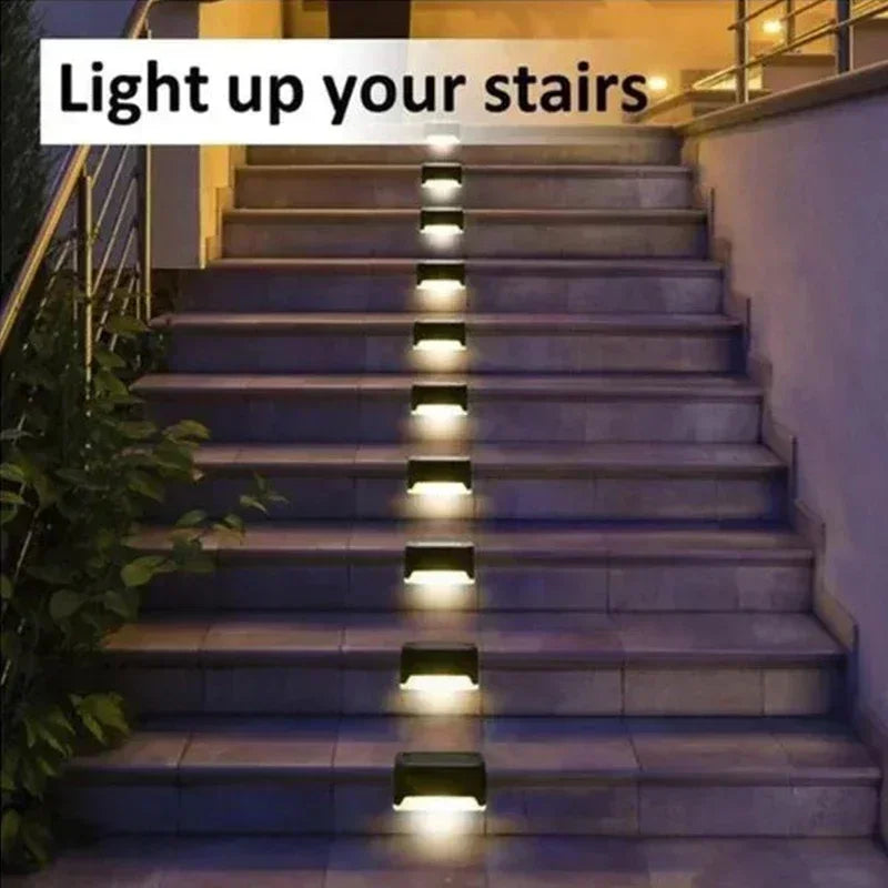 Waterproof Led Solar Deck Lights 8 Pack for Railing Stairs Step Fence Yard Patio