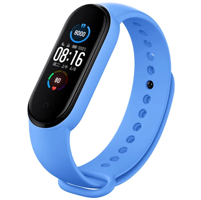 Watch Strap For Xiaomi Mi Band 7 6 5 4 3 Wristband Silicone Bracelet Wrist Straps MiBand 3/4 band5 band6 Smartwatch Accessories