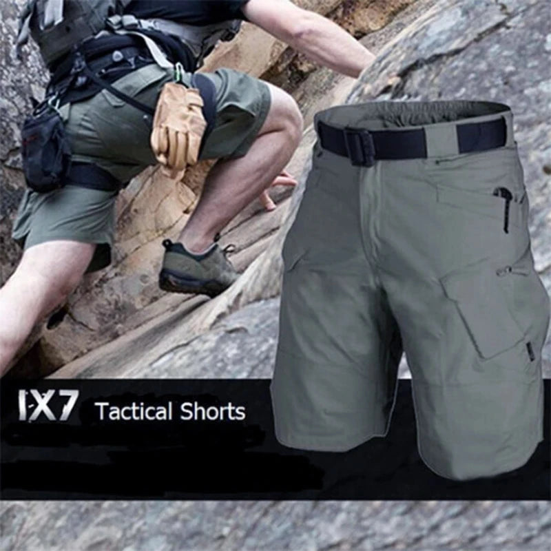 Men Urban Military Tactical Shorts Waterproof Cargo Shorts Multi pocket Plus Size