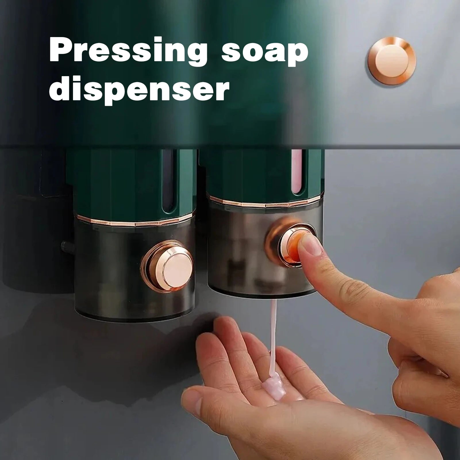 Wall Mount Non-Perforating Soap Dispensers Hand Sanitizer Wall Hanger Shampoo Box