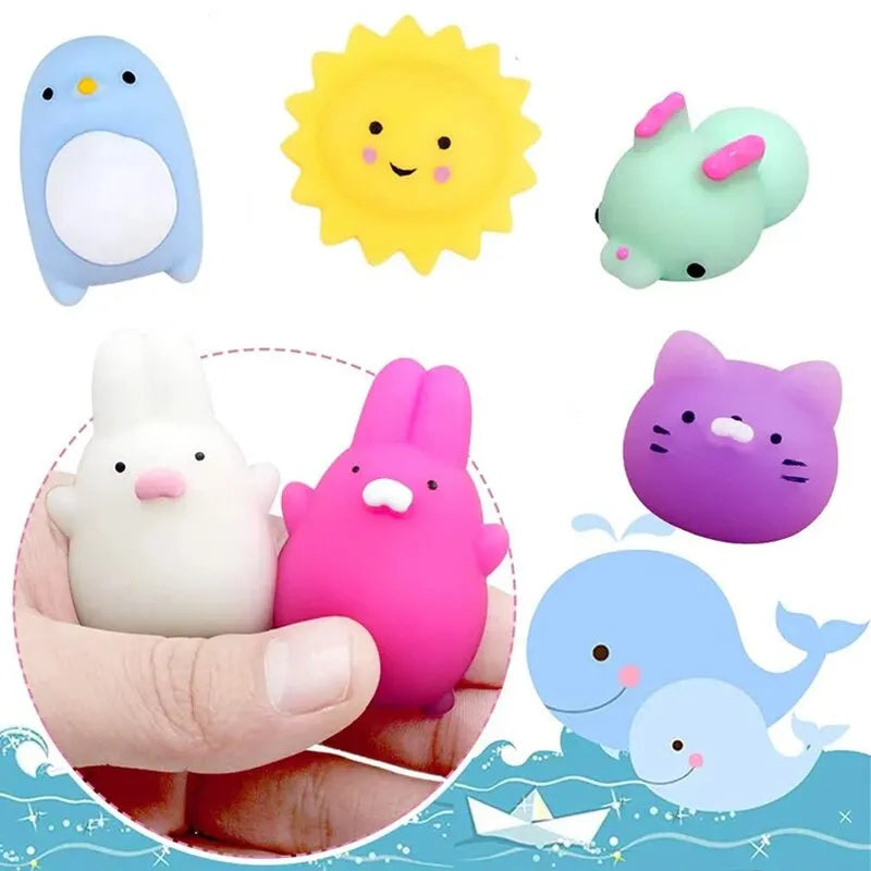 20Pcs Mini Cute Cartoon Animal Stress Relief Toys For Boys Girls Piñata Filler