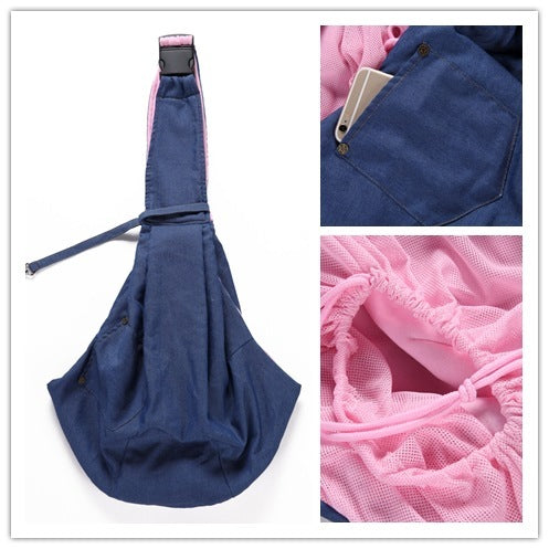 Pet Bag One-shoulder Pet Bag Skew Spanner Bag Breathable Dog Bag