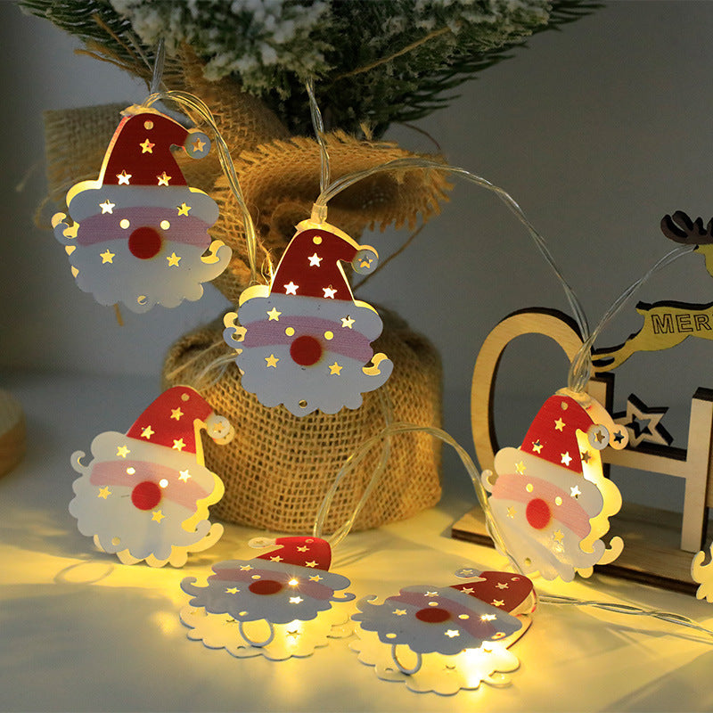 Christmas Decoration LED Light String Santa Claus Elk Snowman Xmas Ornament String Light