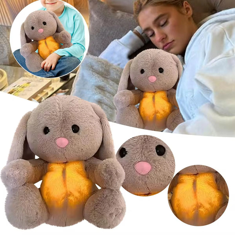 Breathing Rabbit Soothing Sensory Plush Toy With Relieve Anxiety Bunny Comforter Breathes