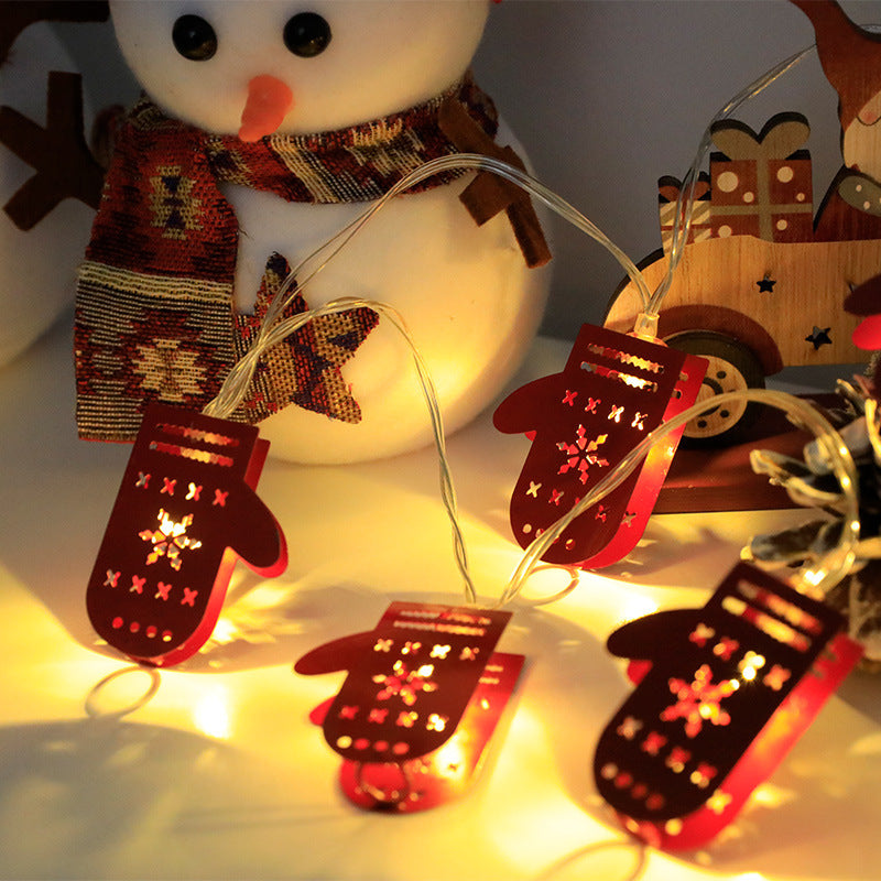 Christmas Decoration LED Light String Santa Claus Elk Snowman Xmas Ornament String Light