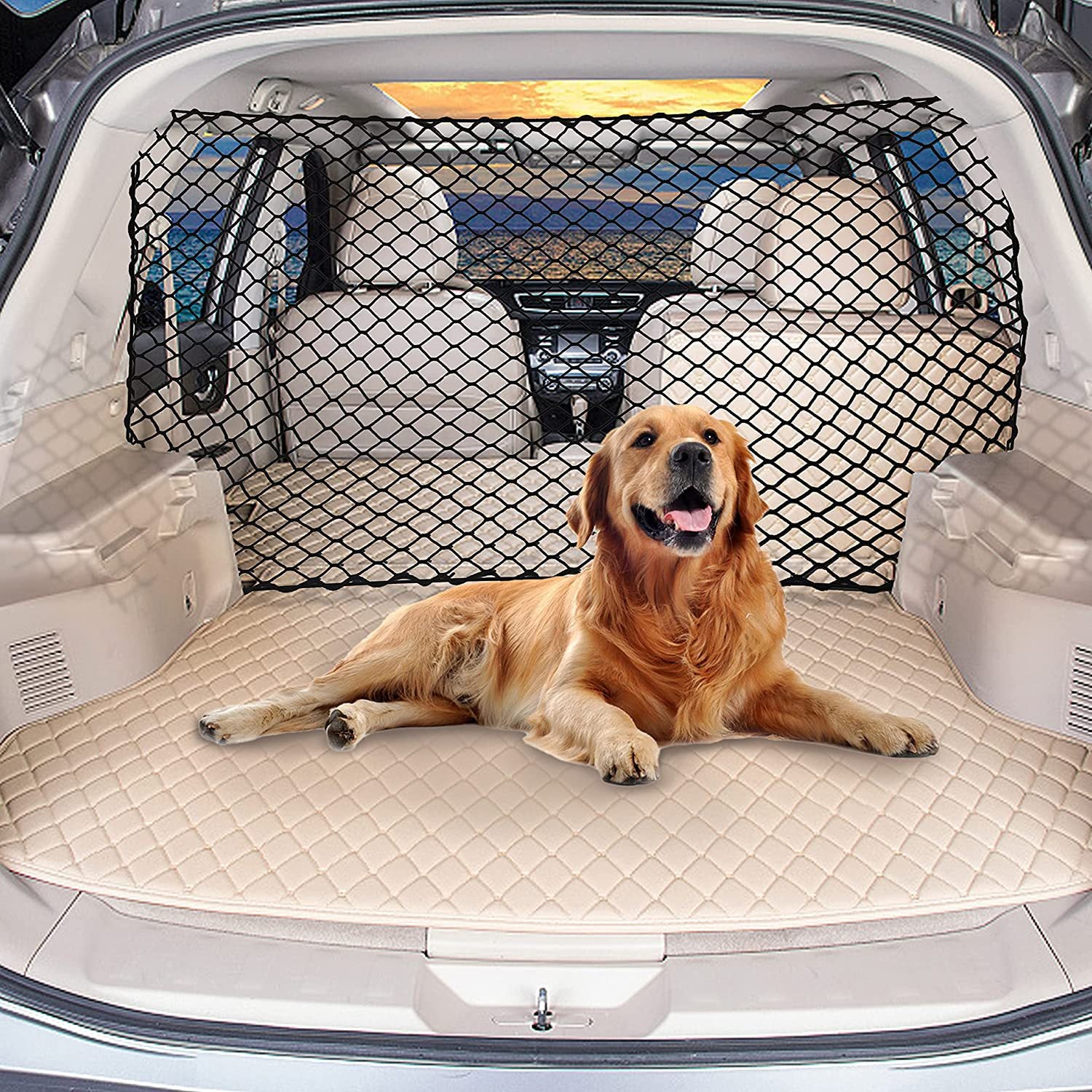 Dog Protective Net Car Isolation Fence Pet Obstacle Filter Trunk Net Hatchback