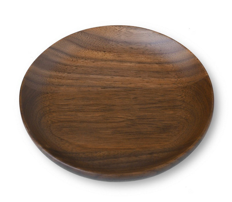 Black Walnut Round Fruit Plate