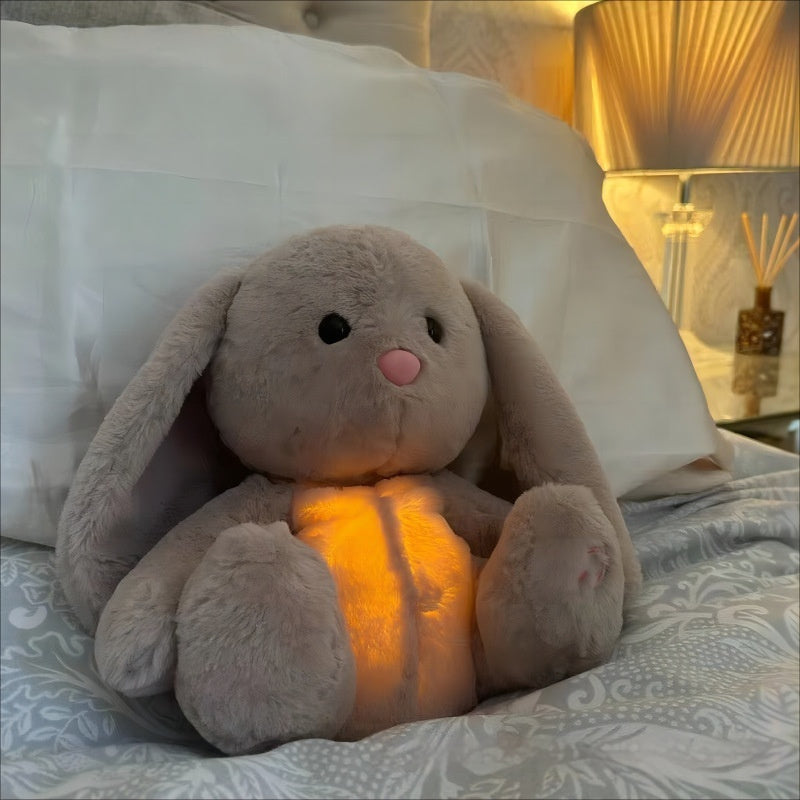 Breathing Rabbit Soothing Sensory Plush Toy With Relieve Anxiety Bunny Comforter Breathes