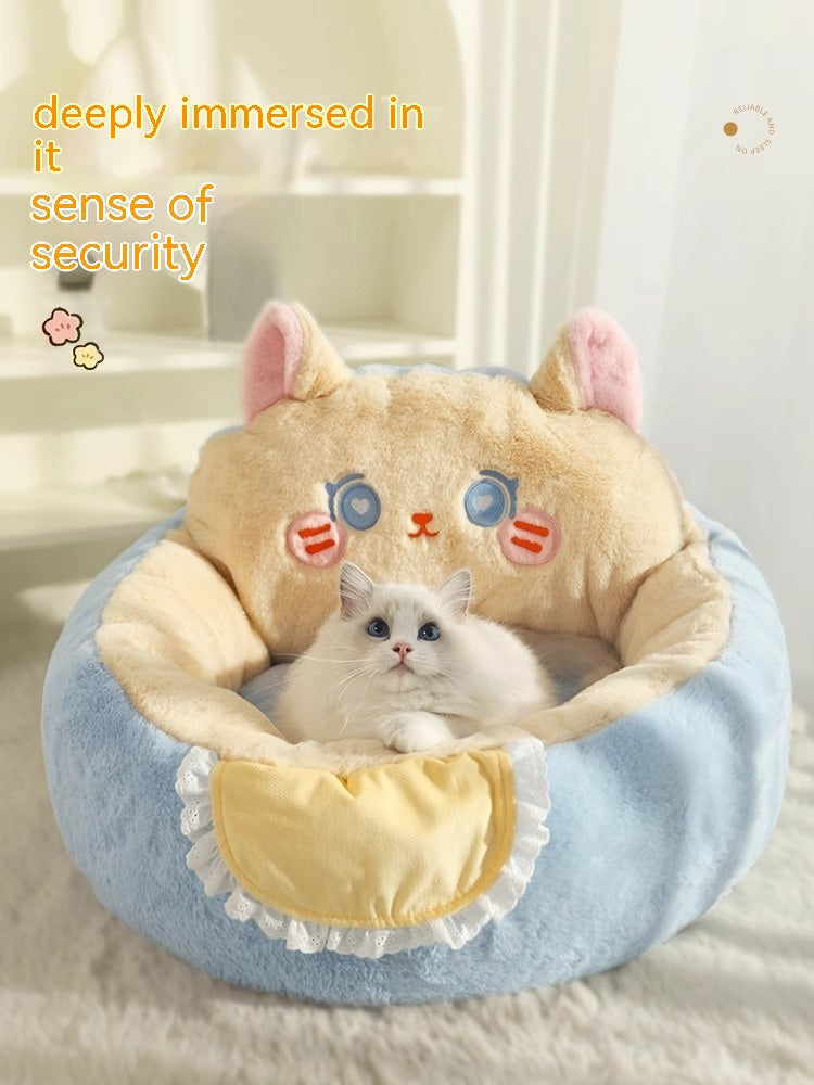 Pet Cat Bed Mat Winter Warm Deep Sleep Cat Sofa Bed Cat Couch