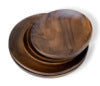 Black Walnut Round Fruit Plate