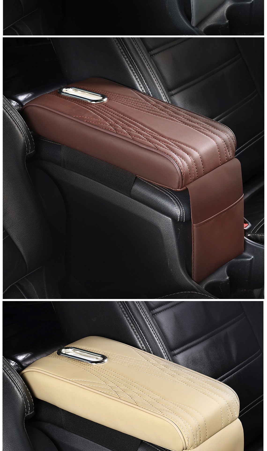 Automobile Car Armrest Box Cover Flap Tissue Buggy Bag