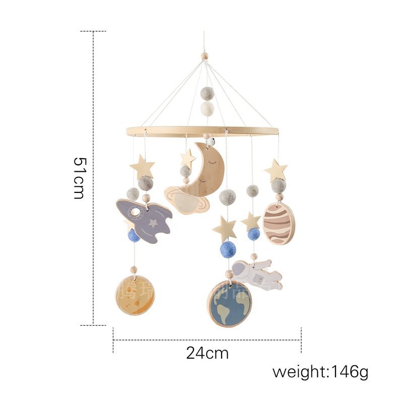 Cross-border Comforter Bed Bell Hanging Baby Sleep Companion Wind Chimes Rotatable Rattle Toys