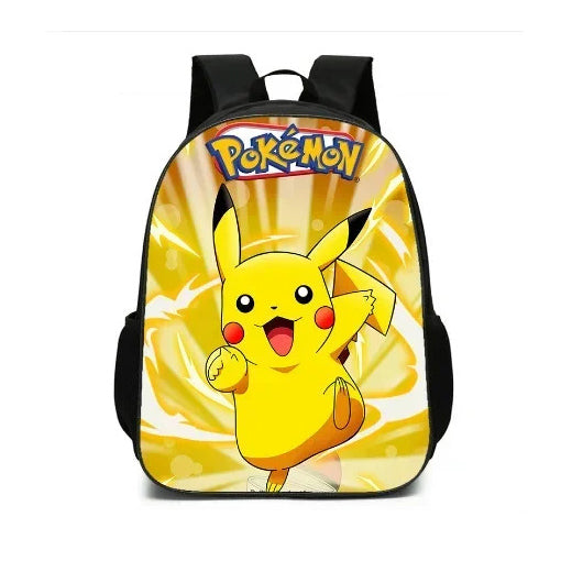 MINISO 2PC/3PC-Set Pikachu Pokémon Pikachu Backpack Student School Bag Pencil Case Children's Gifts Cartoon School Bag Mochila